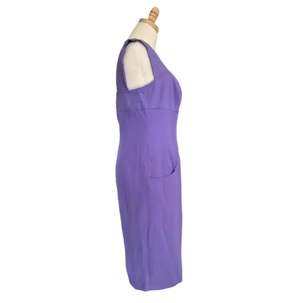 1997 Purple Chanel Sheath Dress